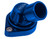 Proflow Water Neck, Billet Aluminium, Swivel Blue Anodised, 45 Degree, SB & BB Chev