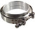 Proflow V Band Exhaust Clamp, Interlocking, Stainless Steel, Natural, 3.5 in. O.D. Pipe, Kit