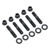 RTS Pinion Support Stud Kit, For Ford 8 & 9 In., 3/8-16 x 3/8-24 With Hardened Washers, 12pt Flanged Nuts, Set of 5, Kit
