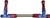 Proflow Fuel Line kit, Holley 4150 -6 AN, Single Inlet, Swivel-Seal, Stainless Steel Hose, Blue/Red