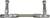 Proflow Fuel Line kit, Holley Ultra HP (9.75" Width) -08AN, Single Inlet, Swivel-Seal, Stainless Steel Hose, Silver