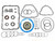 RTS OE Transmission Overhaul Kit , 5 Speed 5R55W,5R55S, BF, FG, Ford,Ranger, Explorer Gaskets, Seal Kit