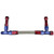 Proflow Fuel Line kit, Universal Demon 4150 -8 AN, Single Inlet, Swivel-Seal, Stainless Steel Hose, Blue/Red
