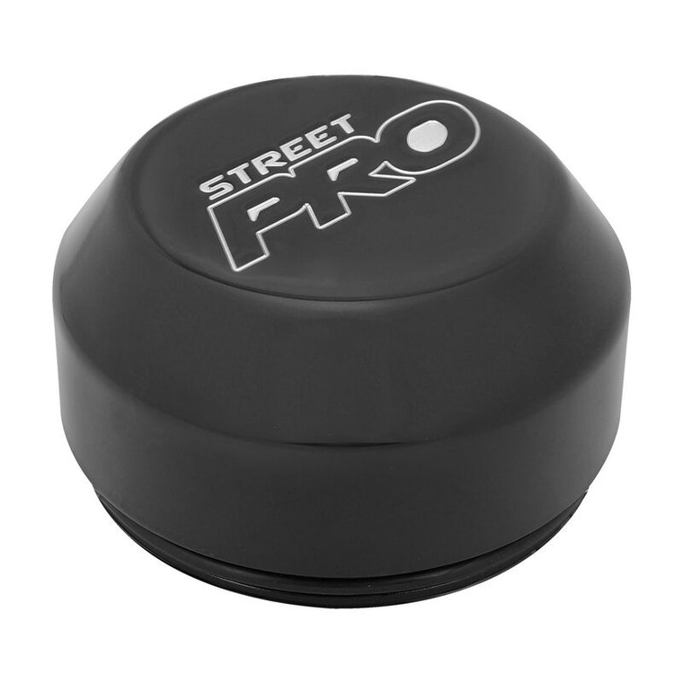 Street Pro Wheels Billet Centre Cap, For 009 Wheels, 34mm Height Installed, Press In with O-Ring, Black
