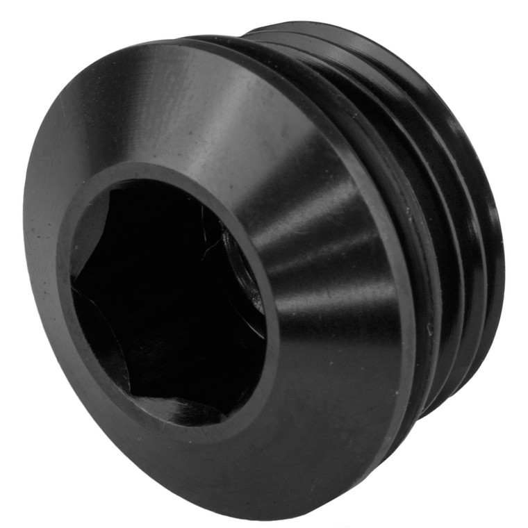 Proflow AN Port Plug, Low Profile Allen Key -12AN, Black