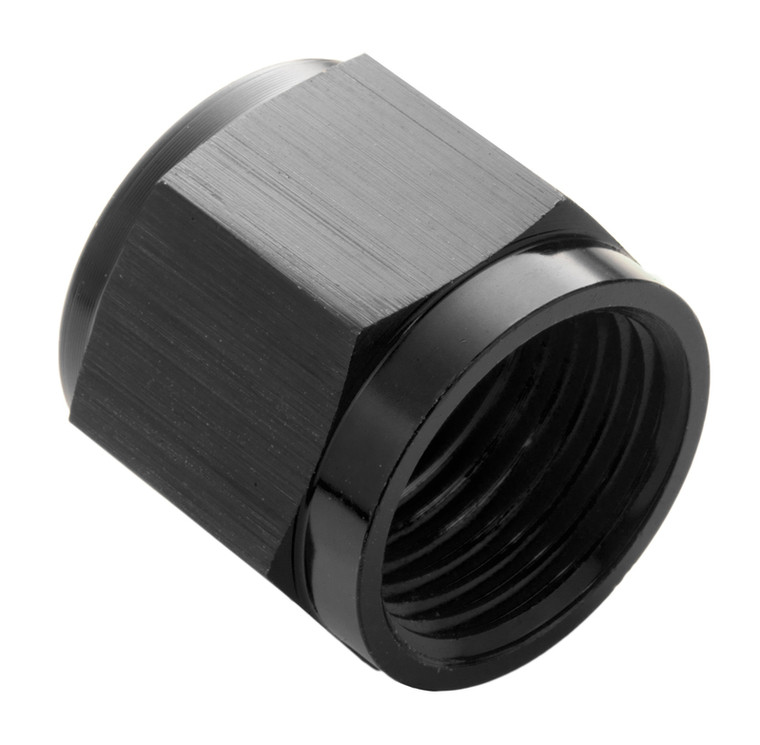 Proflow Aluminium Tube Nut AN4 For 1/4in. Tube, Black