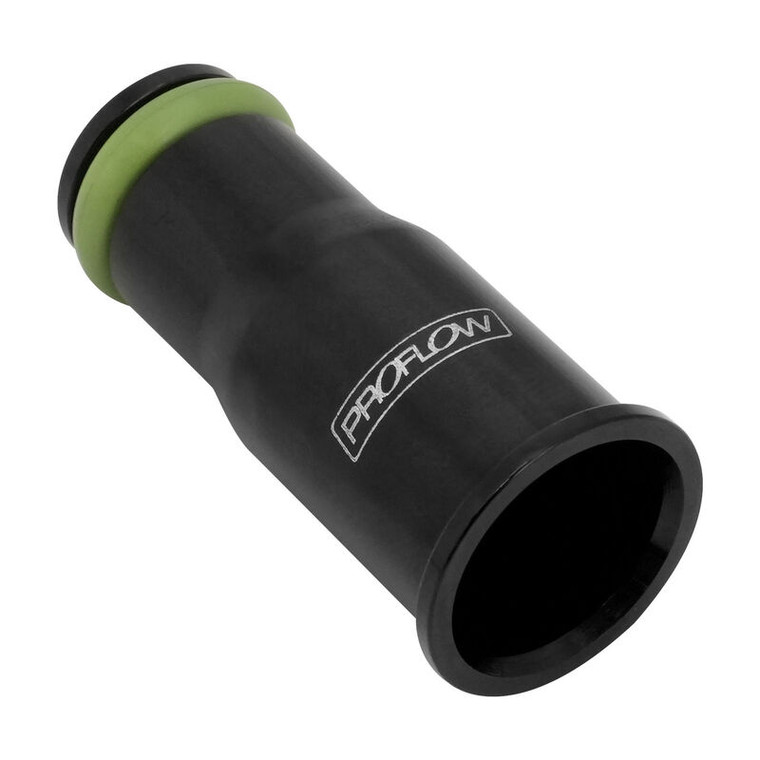 Proflow Aluminium Fuel Injector Adaptor 14mm Male To 14mm Female Long, Black