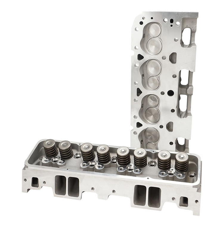 Proflow Cylinder Heads, AirMax 200, SB Chev, 535HP, Aluminium, Assembled, 72cc Chamber, Angle Plug, 200cc Intake Runner, Pair