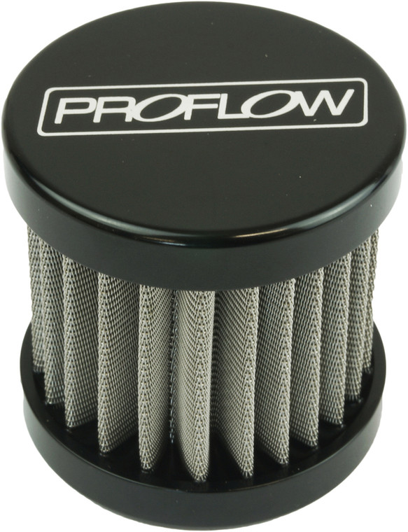 Proflow Oil Breather Filter Billet -06AN Female Thread, 40x40mm, Black