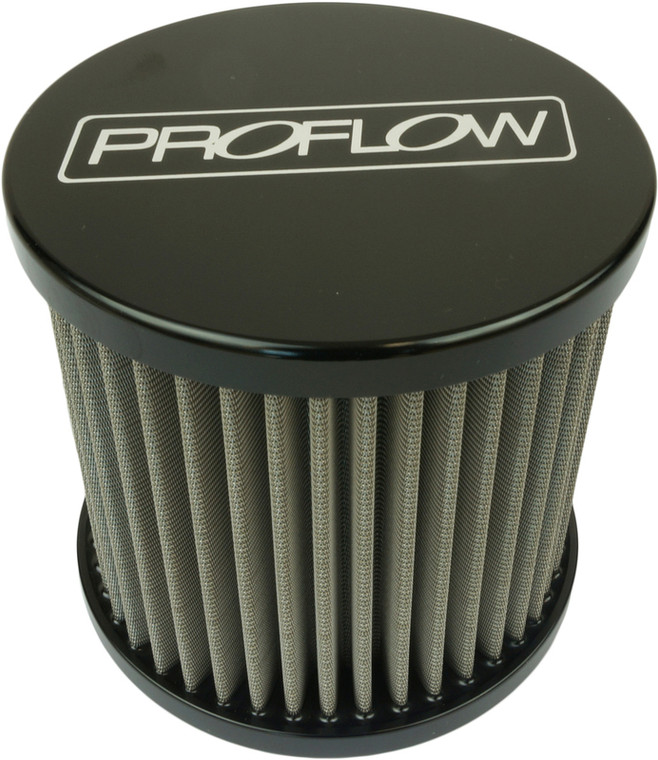 Proflow Oil Breather Filter Billet -10AN Female Thread, 90x78mm, Black