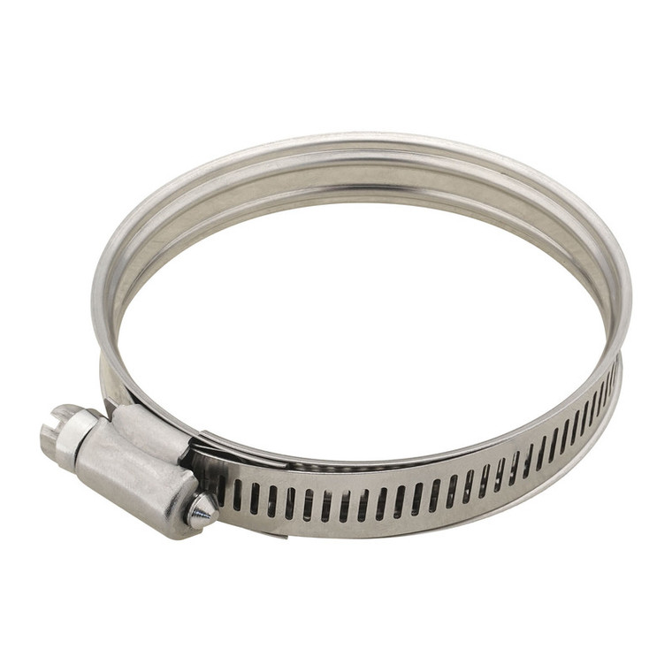 Proflow Dual Bead Hose Clamp, 63-80mm (2.50''-3.10'') Range, Stainless Steel, Each