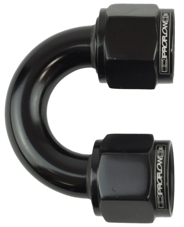 Proflow 180 Degree Female To Female Union Swivel Hose End -16AN, Black