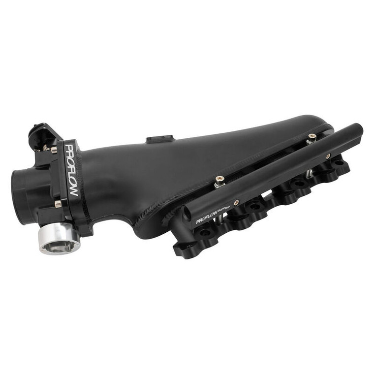 Proflow Intake Manifold Kit, For Nissan SR20 S13, Fabricated Aluminium, Black, 76mm Throttle Body, Fuel Rail Kit