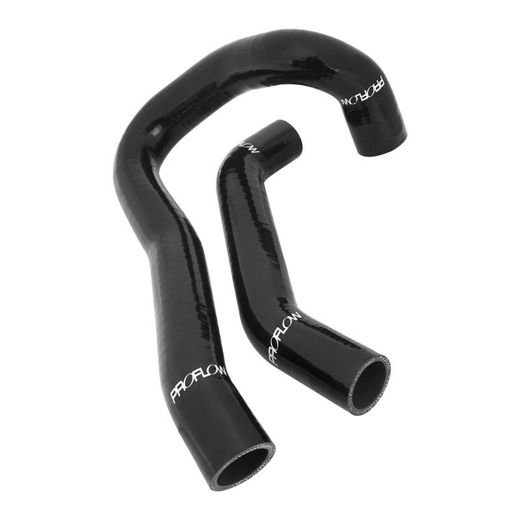 Proflow Radiator Hose Kit, Silicone, Black, 5mm wall, 4 ply, For Holden Commodore VL 6 Cyl RB30 Turbo, Non Turbo, Kit