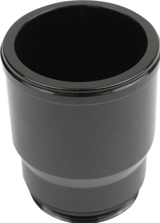 Proflow Inlet Fittings, Aluminium, 1.750 in. Hose to 1 3/16 in. Straight Cut Male, Black Anodised