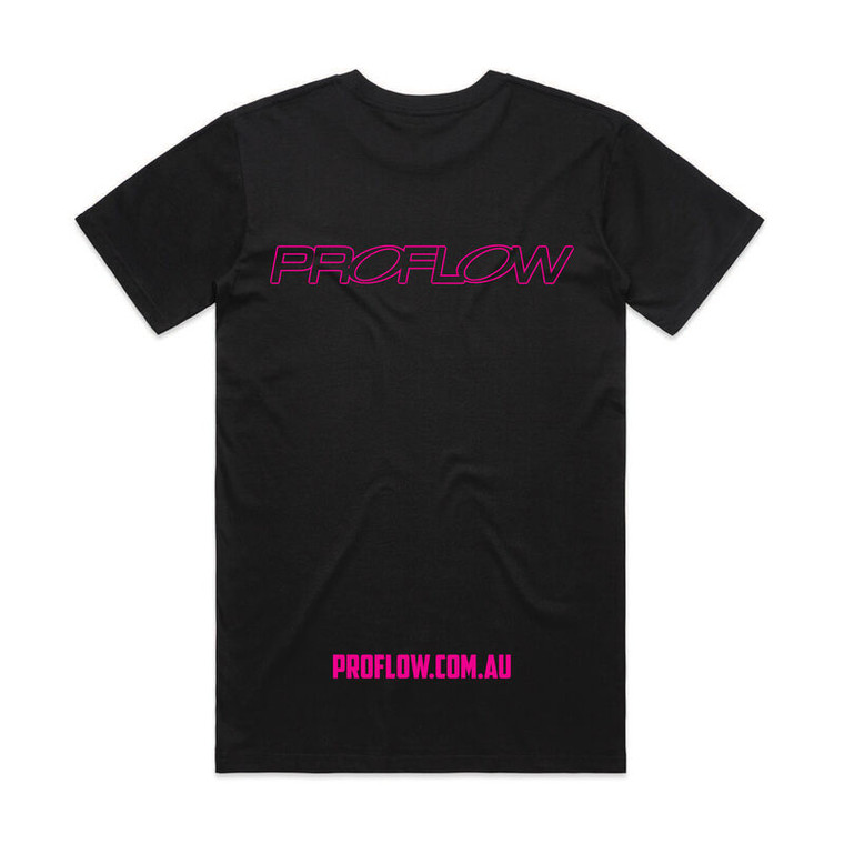 Proflow Pink Logo T-Shirt, Cotton, Men's XL, Each