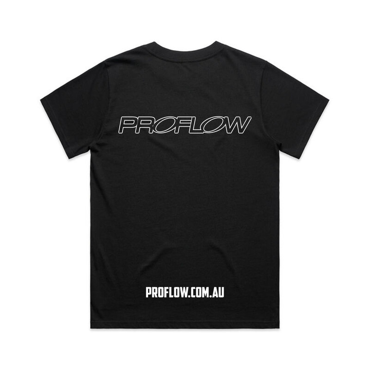 Proflow Logo T-Shirt, Cotton, Black, Women's Extra Small, Each