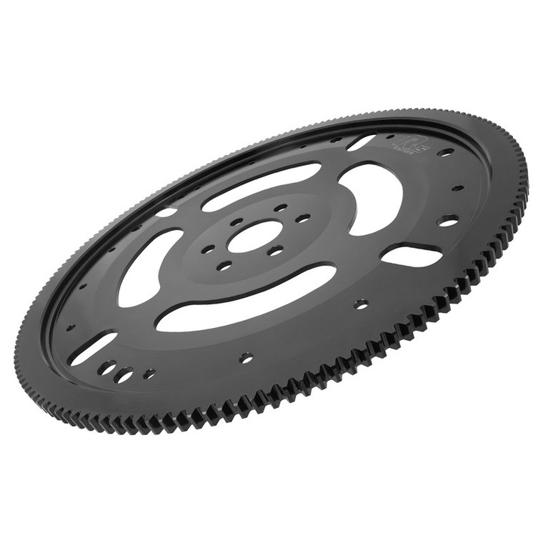 RTS Transmission Flexplate, 1 Piece True Billet, SFI 29.2, SB For Ford, 289/302/351W, 351C,164 Tooth, C10, FMX, and TH400, Internal Bal, Black Oxide