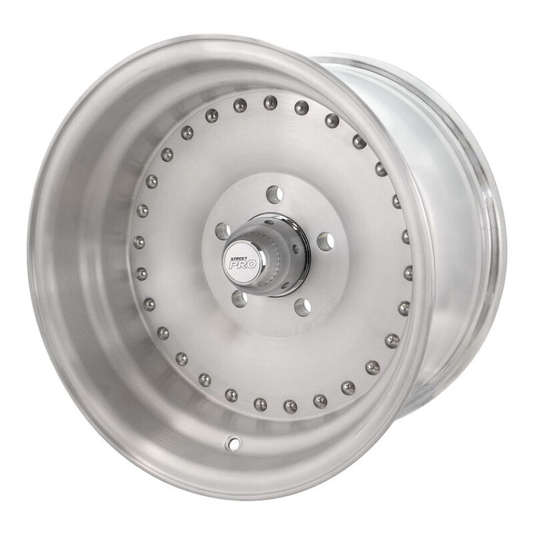 Street Pro 007 Series Wheel Brushed Raw 15x7" For Holden For Chevrolet 5 x 4.75" Bolt Circle (-12) 3.5" Back Space