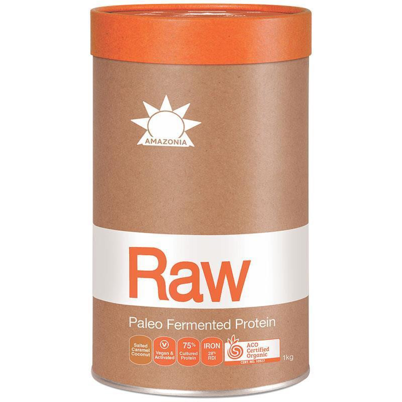 Amazonia Raw Fermented Paleo Protein Salted Caramel Coconut 1Kg SPOIL