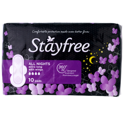 Stayfree All Nights Extra Long Pads SPOIL.co.nz