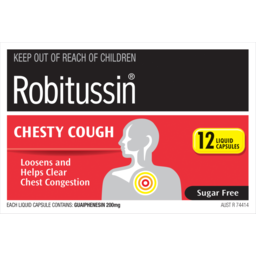 Robitussin Chesty Cough Liquid Capsules 12pk SPOIL.co.nz