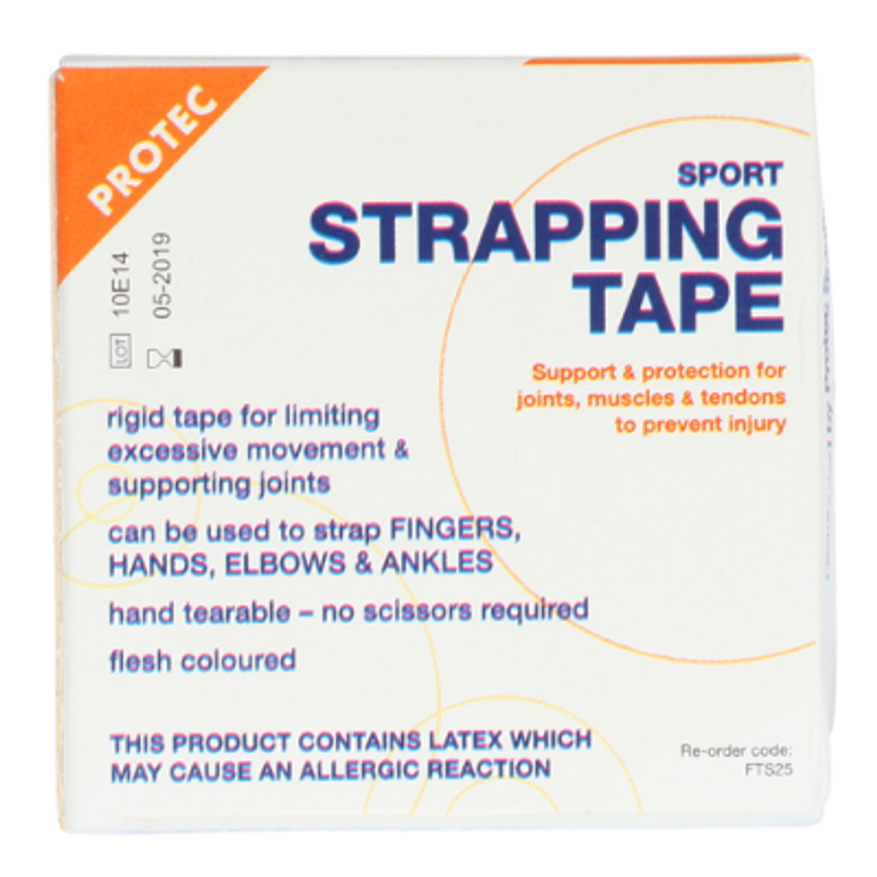 Protec Sport Strapping Tape 2.5cm x 5m 5m SPOIL.co.nz