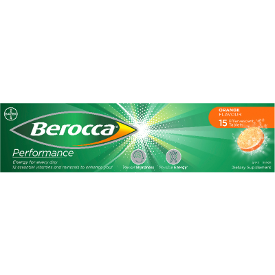 Berocca Orange Effervescent Tablets – 60 Tablets (2 X 30 Packs) – Vitamin C For Daily Wellness