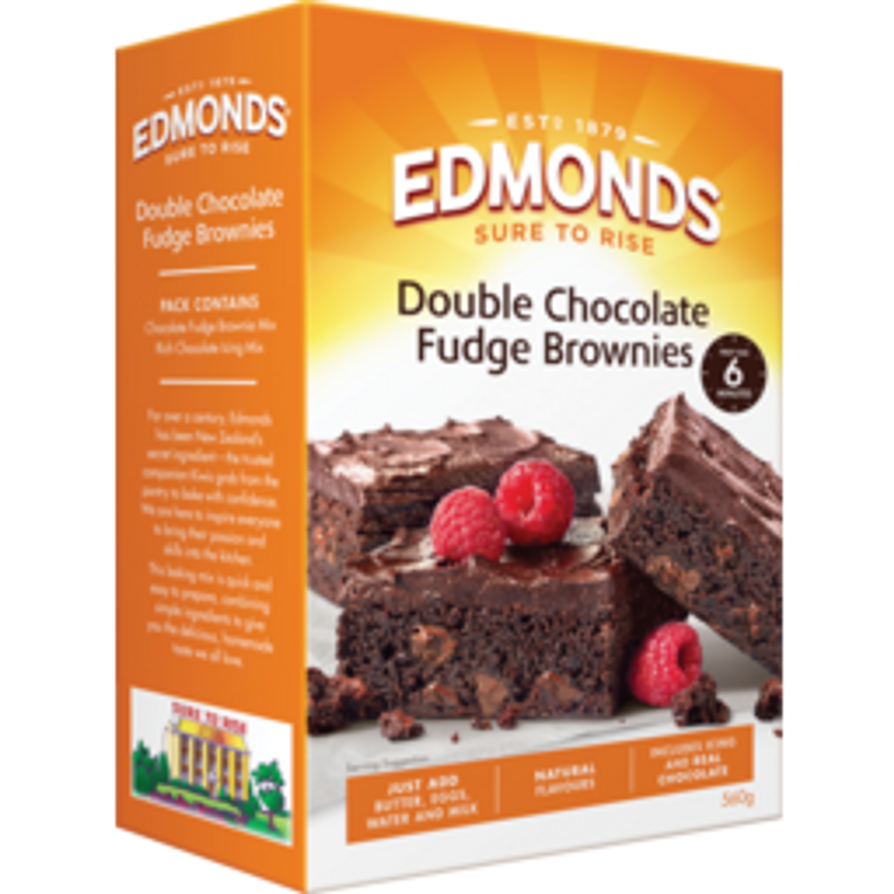 Edmonds Cafe Style Double Chocolate Fudge Brownies Mix 560g SPOIL.co.nz