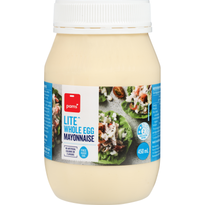 Pams Lite Whole Egg Mayonnaise 450ml SPOIL.co.nz