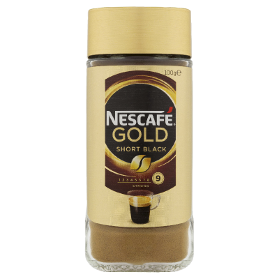 Nescafe Gold Short Black Coffee 100g SPOIL co nz Nescafe gold short black coffee 100g spoil co nz