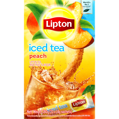 Lipton Peach Iced Tea Sachets 20 x 14g SPOIL.co.nz