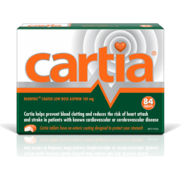 Cartia Low Dose Aspirin Tablets 84pk SPOIL.co.nz