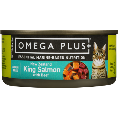 Natural NZ Pet Food OMEGA PLUS KING SALMON CAT FOOD ON SALE