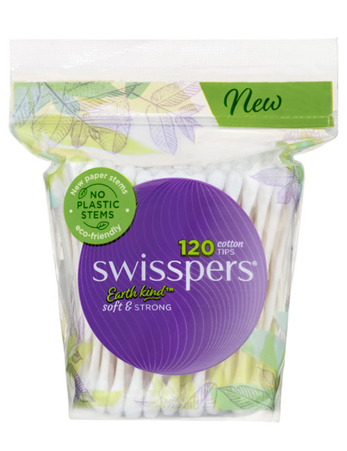 Swisspers Cotton Tips Paper 120 pack