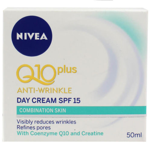 Nivea Q10 Plus Anti-Wrinkle Day Cream Spf15 Combination Skin 50ml