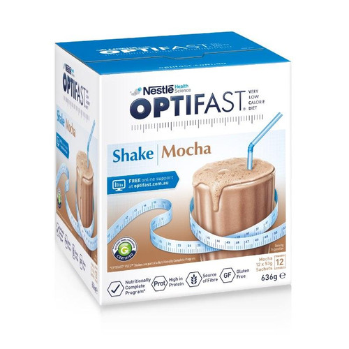 Optifast Mocha Shake Sachets 12x53g