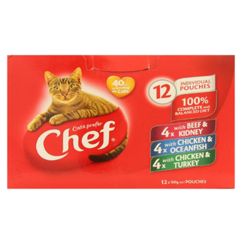 Chef Fish Selection Pouches Cat Food