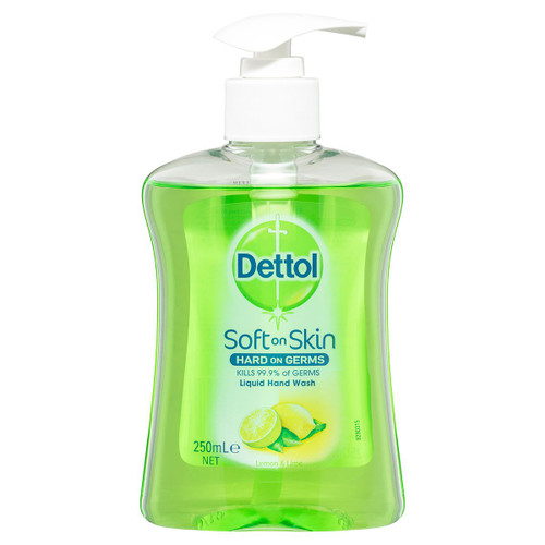 Dettol Liquid Hand Wash Pump 250ml - Lemon & Lime