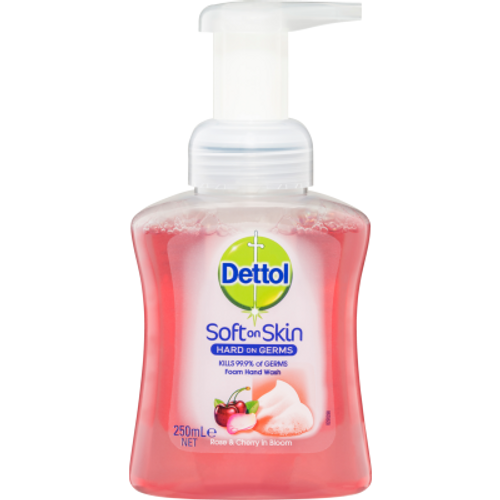 Dettol Antibacterial Rose & Cherry In Bloom Foaming Hand Wash Pump 250ml