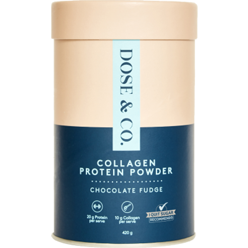 Dose & Co Chocolate Fudge Collagen Protein Powder 420g