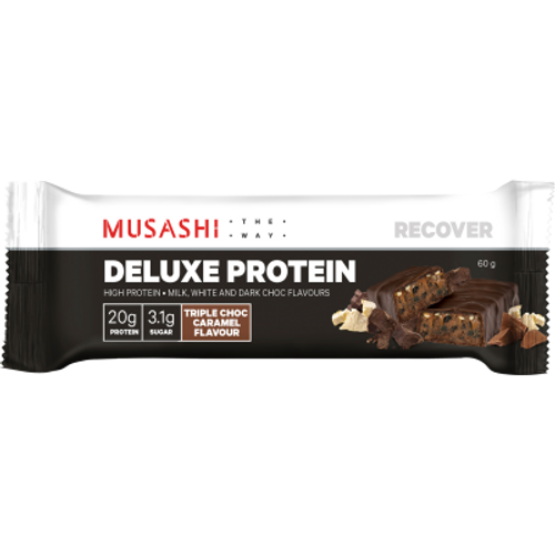 Musashi Triple Choc Caramel Flavour Deluxe Protein Bar 60g