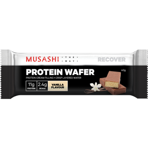 Musashi Vanilla Flavour Protein Wafer 40g