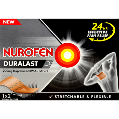 Nurofen Duralast 200mg Ibuprofen Dermal Patch 2pk