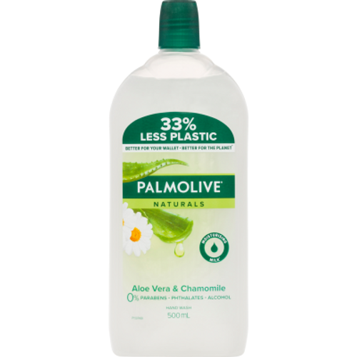 Palmolive Naturals Aloe Vera & Chamomile Hand Wash Refill 500ml