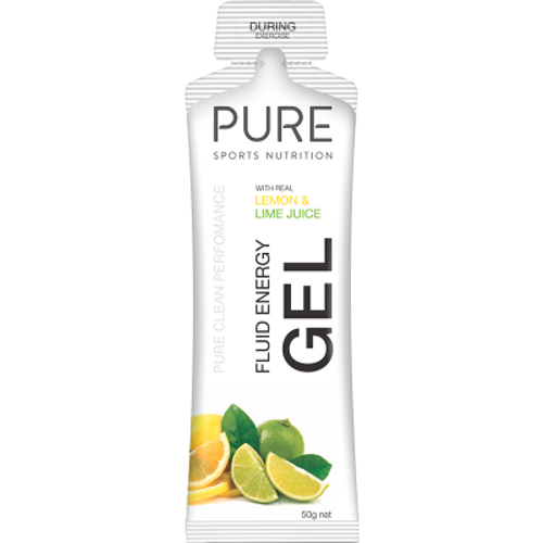 Pure Sports Nutrition Lemon & Lime Juice Fluid Energy Sports Gel 50g