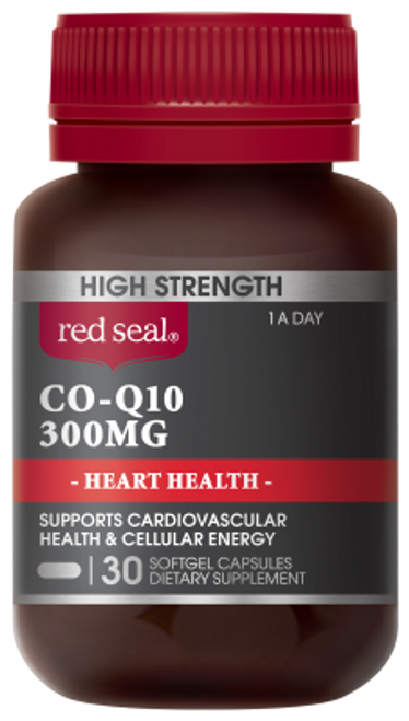 Red Seal Co-Q10 300mg Capsules 30pk