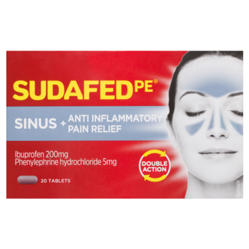 Sudafed PE Sinus + Anti Inflammatory Pain Relief 20pk