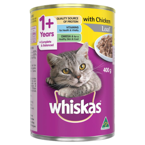 Whiskas Chicken Loaf Wet Cat Food 400g