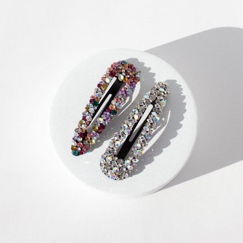 Mae. One Touch Clips X-Large Rhinestone Multi 2 Pack